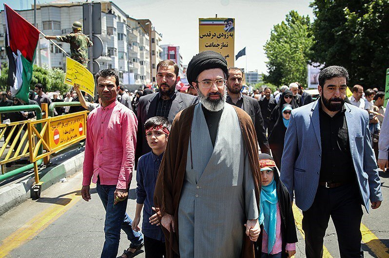 Mojtaba Khamenei and his children on Quds Day