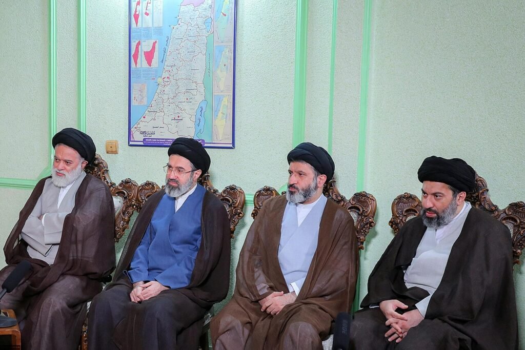sons of Ali Khamenei Khamenei (second from left) with his three brothers from left to right Mostafa Masoud and Meysam