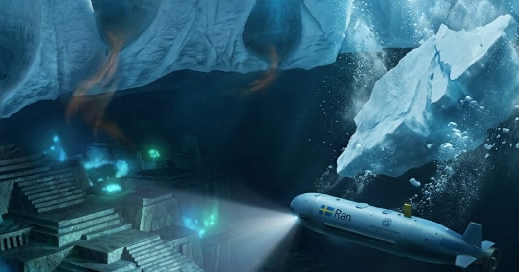 अंटार्कटिका; स्वीडिश सबमरीन 'Ran' (रैन); अंटार्कटिका की बर्फ के नीचे पनडुब्बी रैन ने, गायब होने से पहले देखी रहस्यमय दुनिया