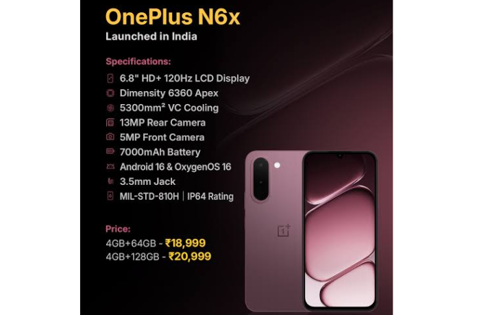 वनप्लस N6x oneplus n6x OnePlus N6x, Redmi 17C कौन सा फोन बेहतर?